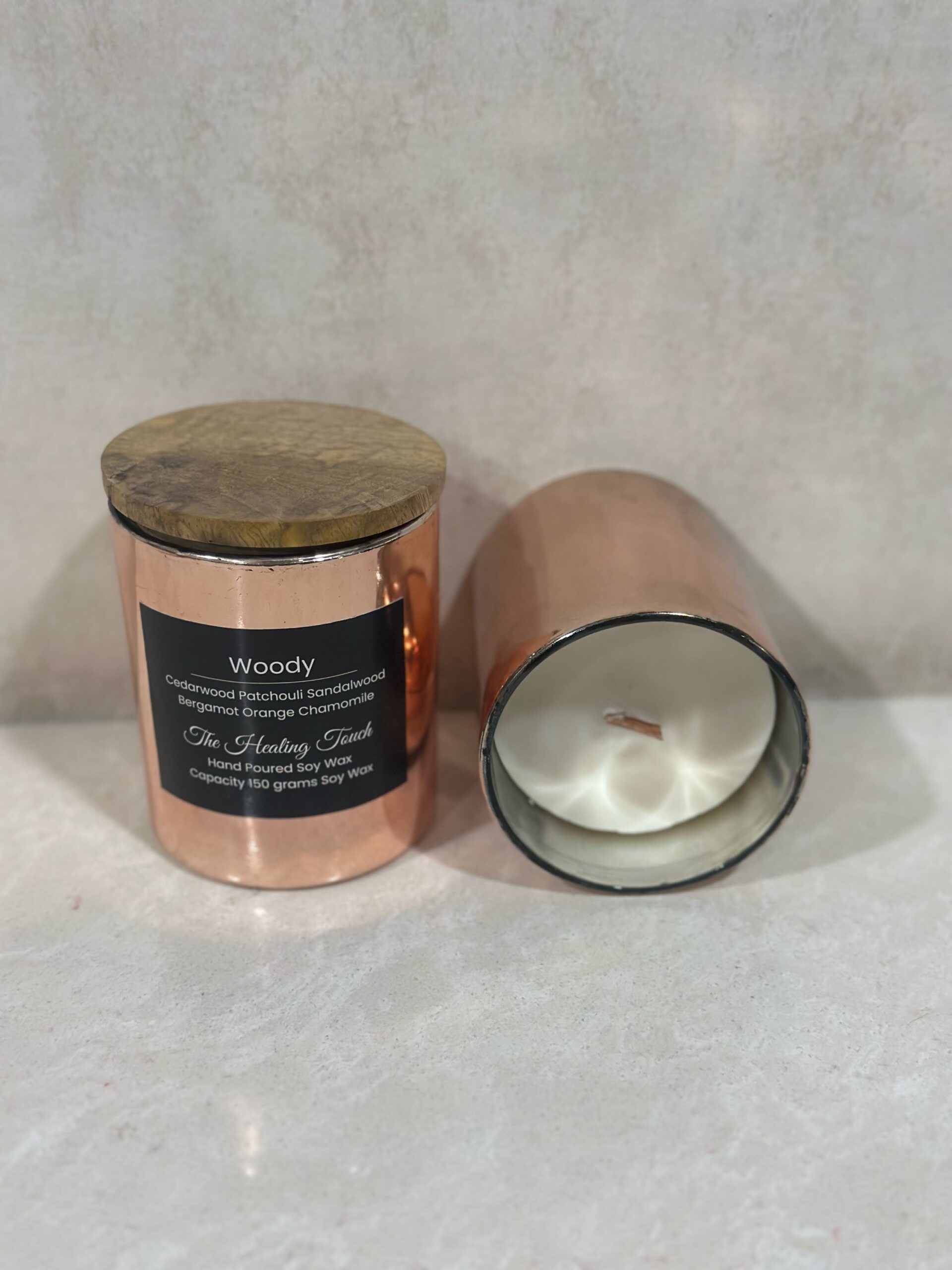 Rose Gold Glass Jar Candle 170 ml