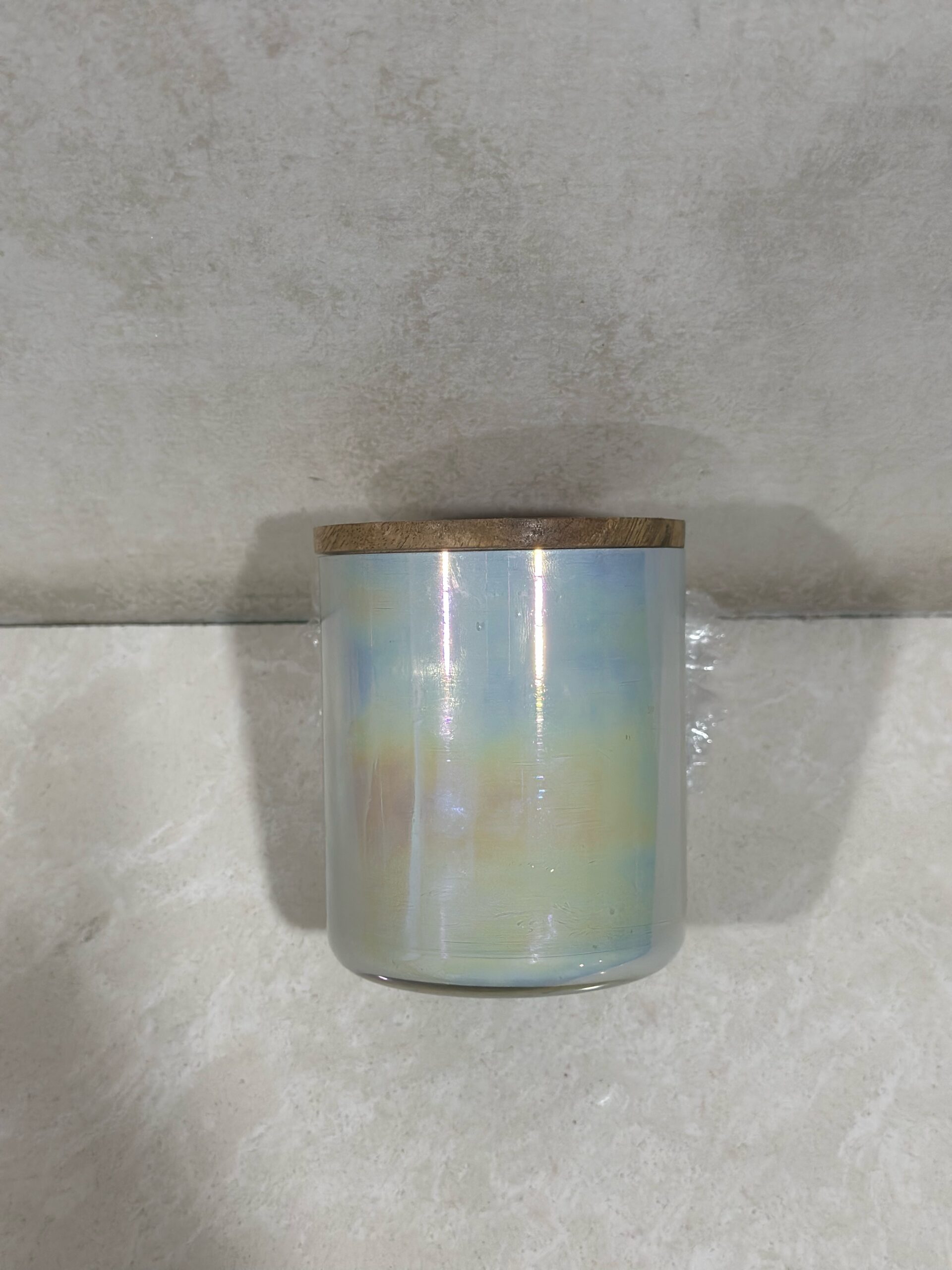 Manifestation Rainbow White Glass Jar Candle 170 ml - Image 4