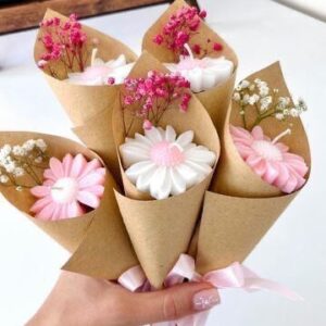 Kitty or Festive Greeting Candles in Cone